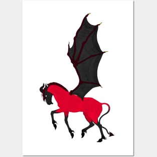 Halloween Horse Design - Choose Your Eye Color with Shirt Choice Posters and Art